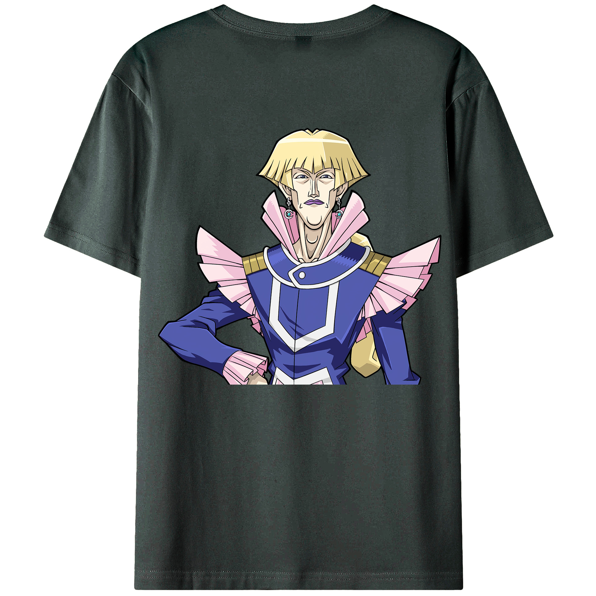 （画像用） 遊☆戯☆王 Yu-Gi-Oh! 綿100％ メンズ半袖Tシャツ（バックプリント） 通気性